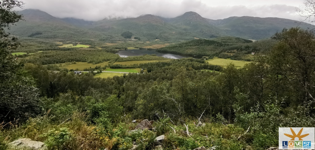 Utsikt fra fossen.