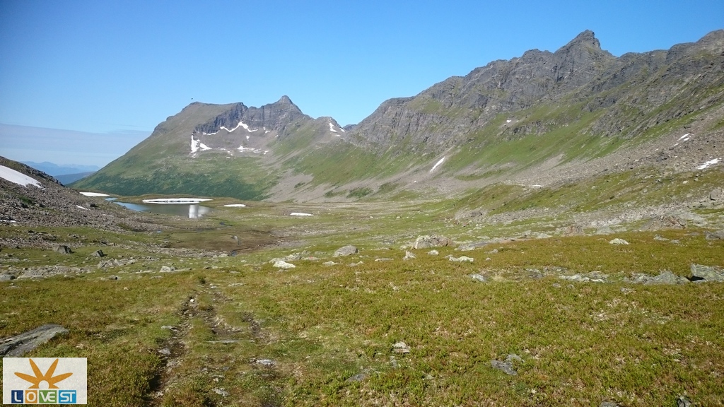 Utsikt tilbake mot Segeldalsvatnet